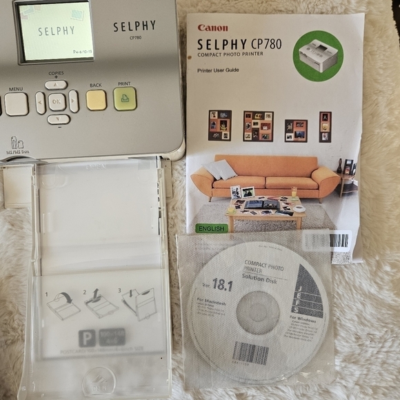 Canon Selphy CP780 Silver Lightweight Portable Digital Compact Photo Printer - Picture 4 of 9